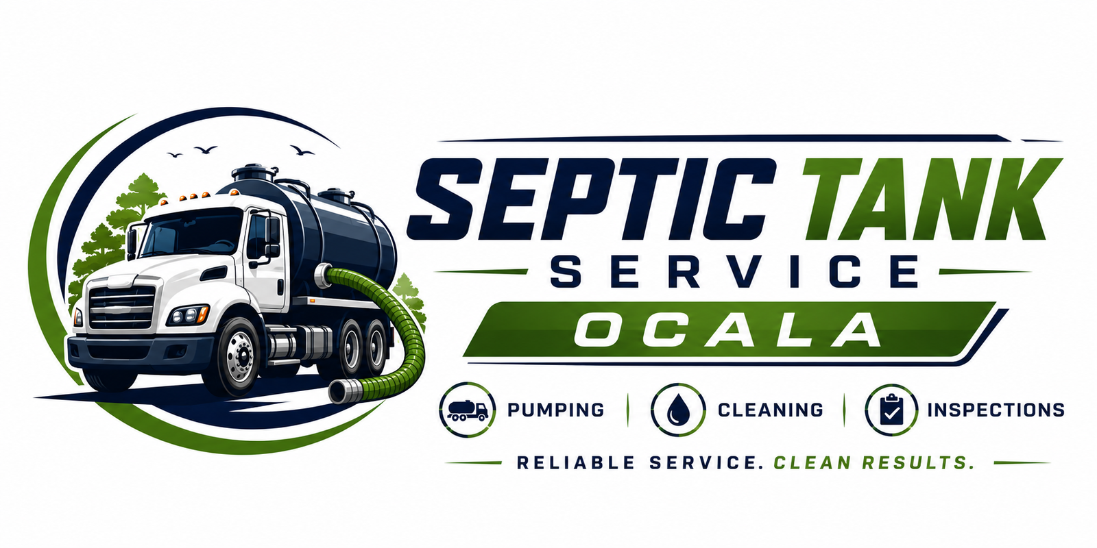Septic tank service logo