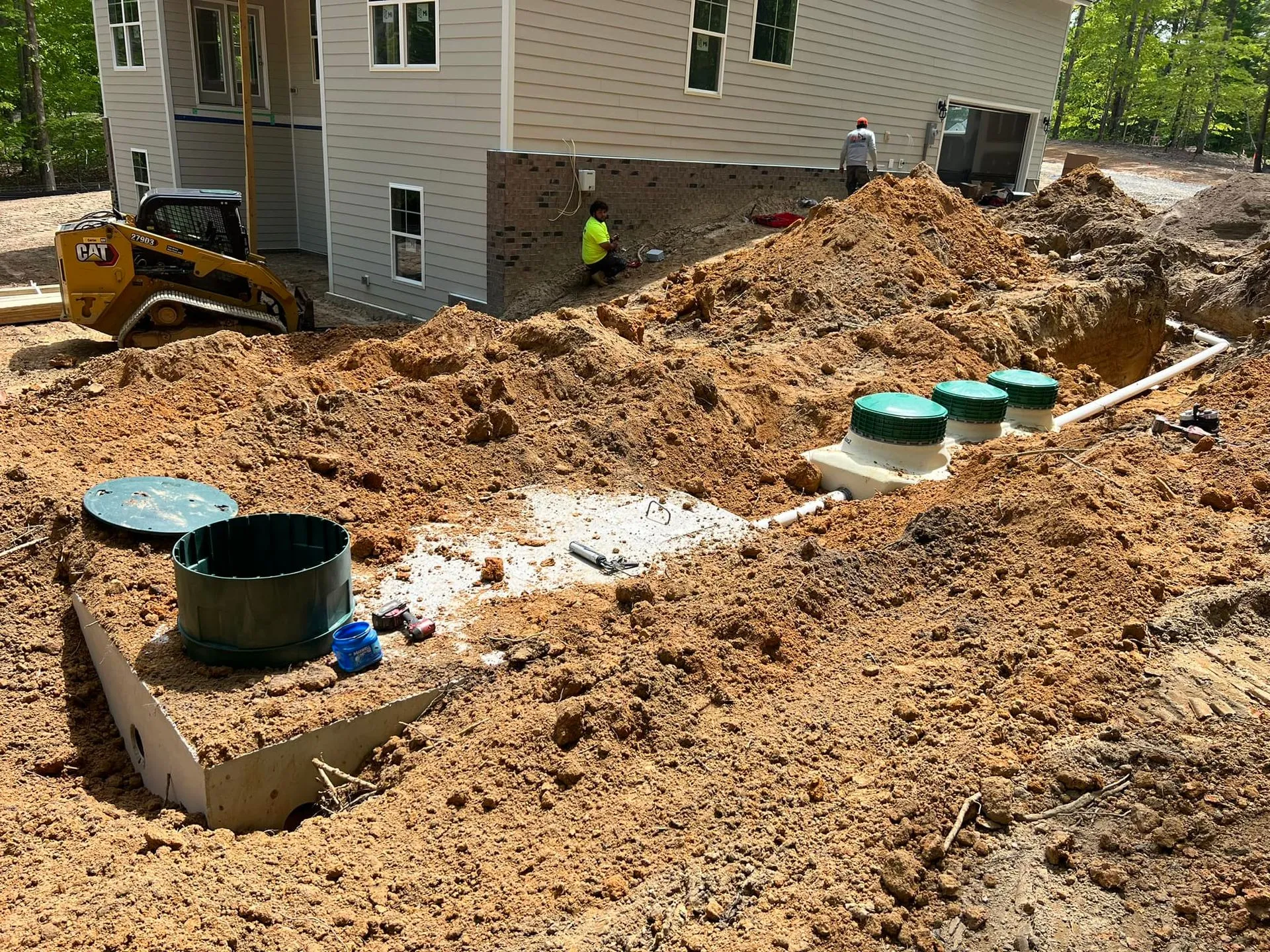Residential septic tank installation in Ocala