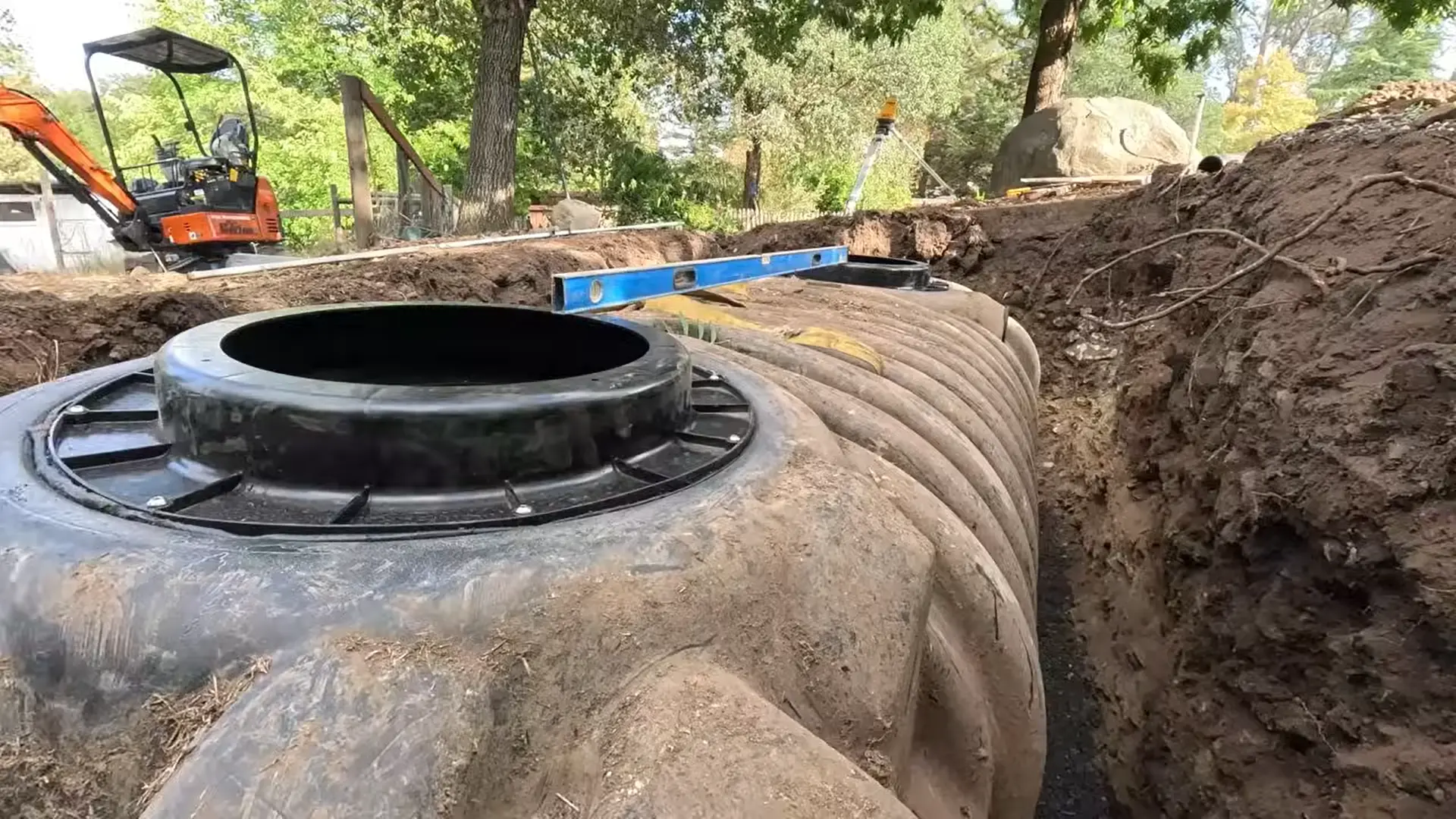Septic tank service and installation work